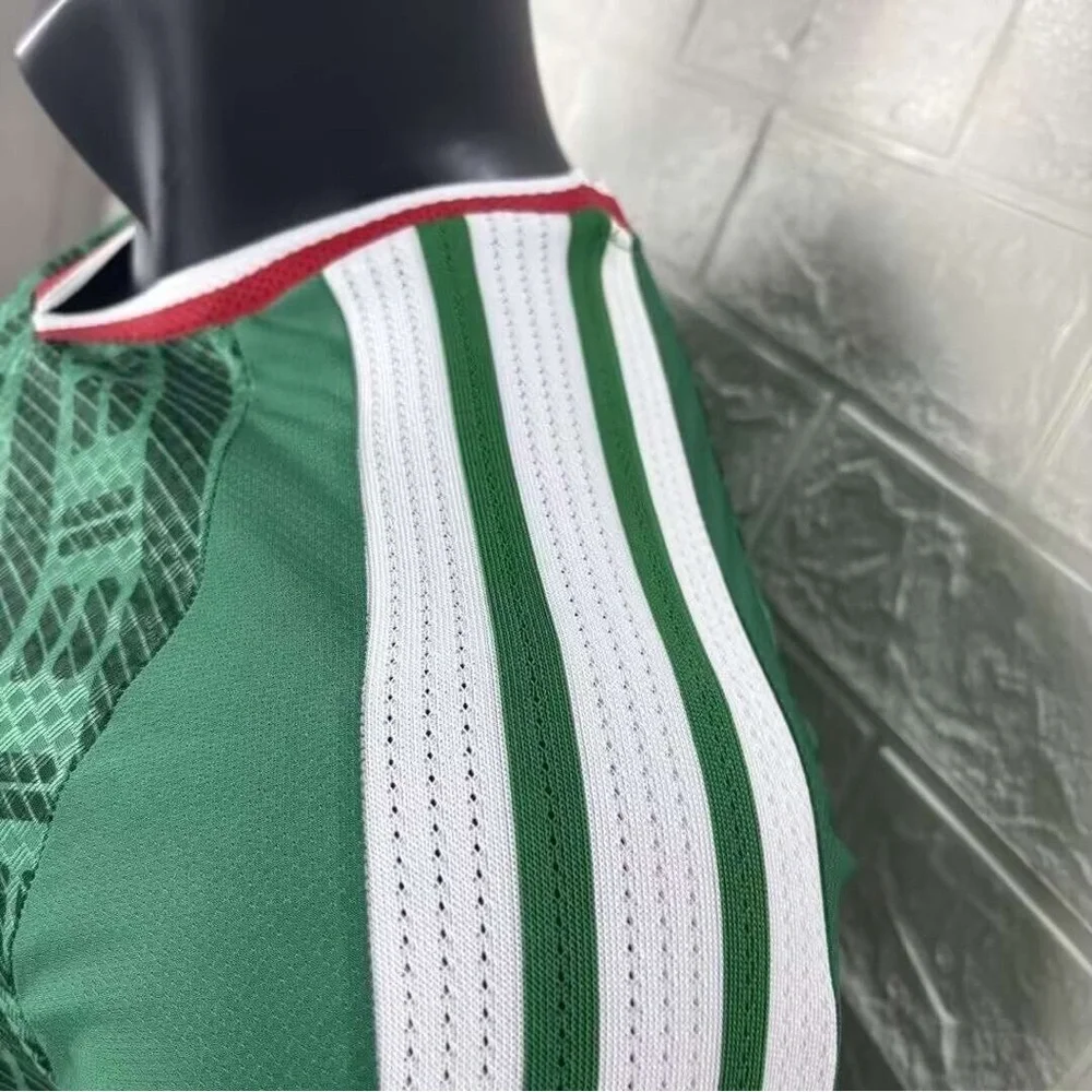 adidas Green Mexico-Style S. Gimenez #11 Soccer Jersey